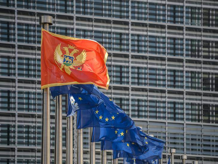 Montenegro EU Commission Flag