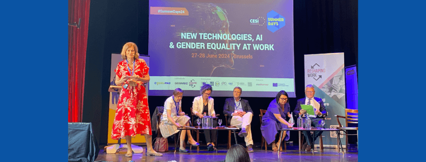 NEW TECHNOLOGIES AI GENDER EQUALITY WORK, CESI